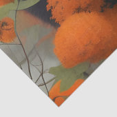 Schwarzer Bär in orangen Blume Seidenpapier (Detail)