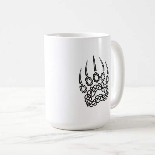 Schwarzer Bär Kaffeetasse (VorderseiteRechts)