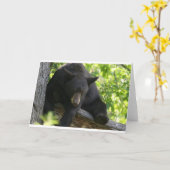 schwarzer Bär Karte (Gelbe Blume)