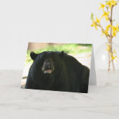 schwarzer Bär Karte (Gelbe Blume)
