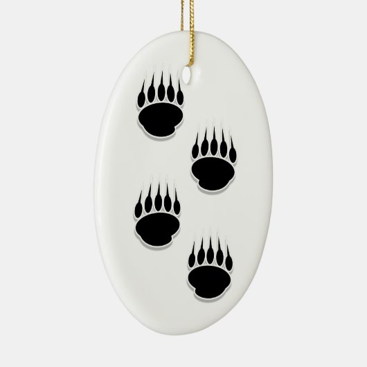 Schwarzer Bär Keramik Ornament (Rechts)