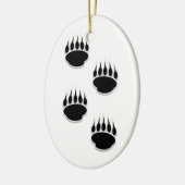 Schwarzer Bär Keramik Ornament (Links)