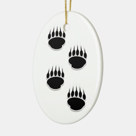 Schwarzer Bär Keramik Ornament (Links)