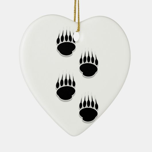 Schwarzer Bär Keramikornament (Rechts)