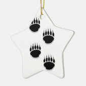 Schwarzer Bär Keramikornament (Links)