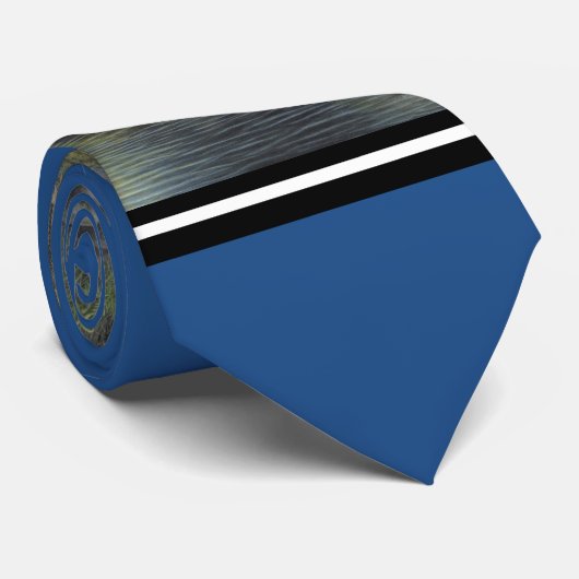 Schwarzer Bär Krawatte (Gerollt)