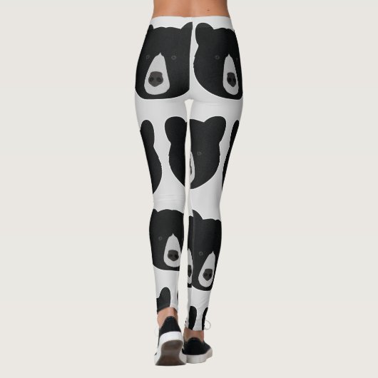 Schwarzer Bär Leggings (Rückseite)
