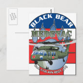 Schwarzer Bär Medivac Postkarte (Vorne/Hinten)