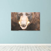 Schwarzer Bär, Michigan Leinwanddruck (Insitu (Holzboden))