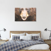 Schwarzer Bär, Michigan Leinwanddruck (Insitu (Schlafzimmer))