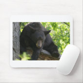 schwarzer Bär Mousepad (Mit Mouse)