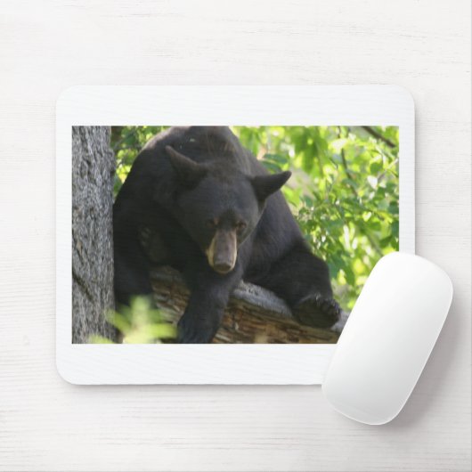schwarzer Bär Mousepad (Mit Mouse)