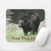 Schwarzer Bär Mousepad (Mit Mouse)