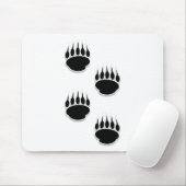 Schwarzer Bär Mousepad (Mit Mouse)
