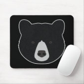 Schwarzer Bär Mousepad (Mit Mouse)