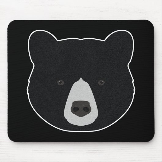 Schwarzer Bär Mousepad (Vorne)