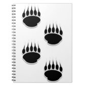 Schwarzer Bär Notizblock (Vorderseite)