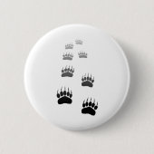 Schwarzer Bär-Pfosten Button (Vorderseite)