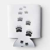 Schwarzer Bär-Pfosten Dosenkühler (Rückseite)