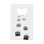 Schwarzer Bär-Pfosten Geldbeutel Flaschenöffner (Vorderseite)