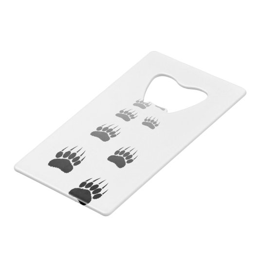 Schwarzer Bär-Pfosten Geldbeutel Flaschenöffner (Rückseite Schrägansicht)