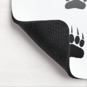 Schwarzer Bär-Pfosten Mousepad (Ecke)