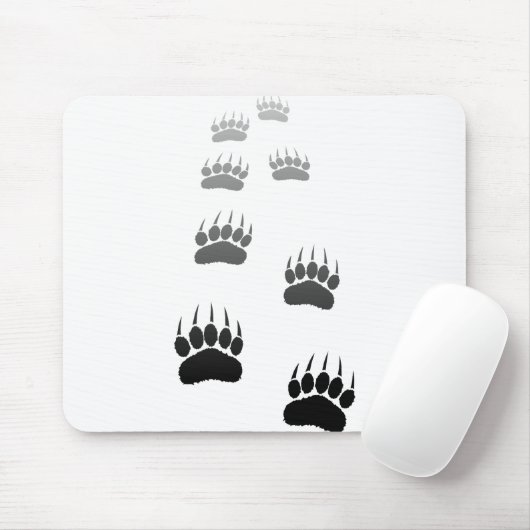 Schwarzer Bär-Pfosten Mousepad (Mit Mouse)