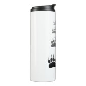 Schwarzer Bär-Pfosten Thermosbecher (Nach links gedreht)