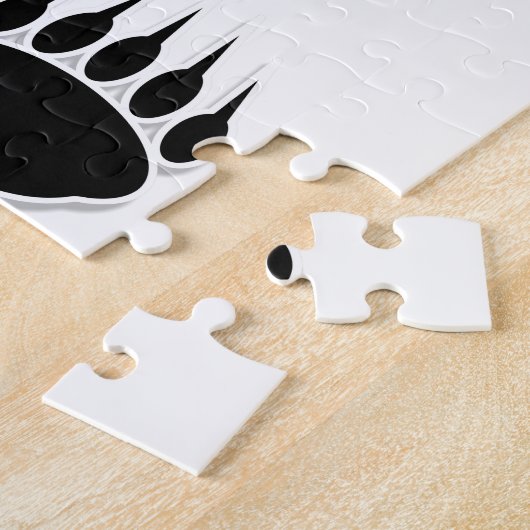 Schwarzer Bär Puzzle (Seite)