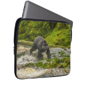 Schwarzer Bär | Qua Creek British Columbia Laptopschutzhülle (Vorne Rechts)