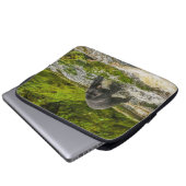 Schwarzer Bär | Qua Creek British Columbia Laptopschutzhülle (Vorne Knopf)