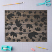 Schwarzer Bär Seidenpapier (Basteln)