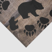 Schwarzer Bär Seidenpapier (Detail)