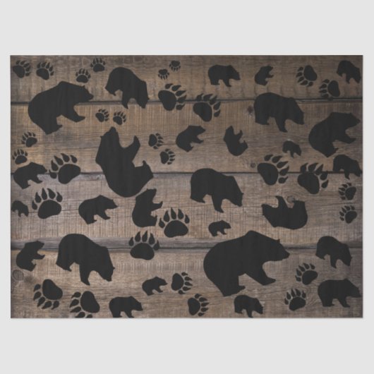 Schwarzer Bär Seidenpapier (Vorderseite)