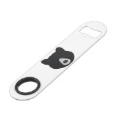 Schwarzer Bär Speedflaschenöffner (Vorderseite Schrägansicht)