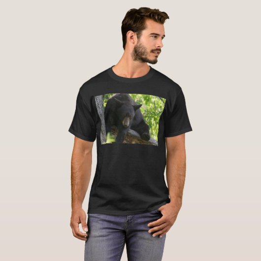 schwarzer Bär T-Shirt (Vorne ganz)