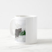 Schwarzer Bär Tiertotem Inspirationsspirituelle Le Kaffeetasse (Vorderseite Links)