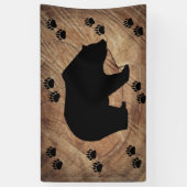 Schwarzer Bär und Bärenpaare Banner (Vertikal)