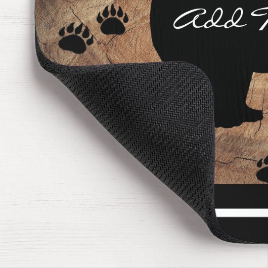 Schwarzer Bär und Bärenpaare Mousepad (Ecke)