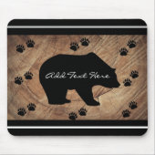 Schwarzer Bär und Bärenpaare Mousepad (Vorne)