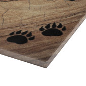 Schwarzer Bär und Bärenpaare Schneidebrett (Ecke)