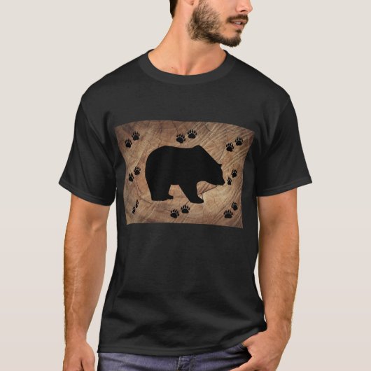 Schwarzer Bär und Bärenpaare T-Shirt (Vorderseite)