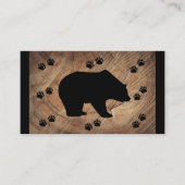 Schwarzer Bär und Bärenpaare Visitenkarte (Vorderseite)