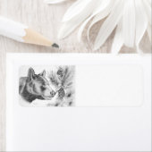 Schwarzer Bär und ein Weihnachtsbaum (Insitu)