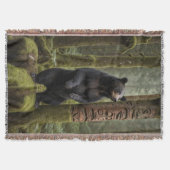 Schwarzer Bär und Totem Pole Decke (Vorderseite)