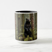 Schwarzer Bär und Totem Pole Tasse (Zentrum)