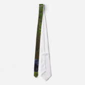 Schwarzer Bär und Wald Wildlife Earth Day Necktie Krawatte (Rückseite)
