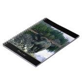 Schwarzer Bär und Wilderness-See Notizblock (Linke Seite)