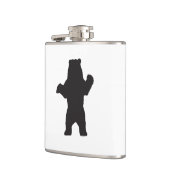 Schwarzer Bär Vinyl Wrapped Flask Flachmann (Links)