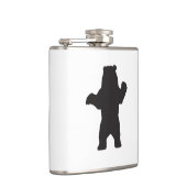 Schwarzer Bär Vinyl Wrapped Flask Flachmann (Rechts)